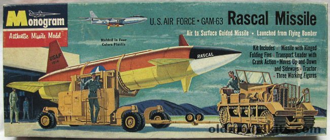 Monogram 1/48 GAM-63 Rascal Missile - with Transporter/Loader and Tractor, PD42-98 plastic model kit